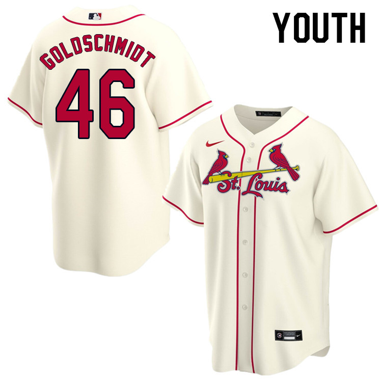 Nike Youth #46 Paul Goldschmidt St.Louis Cardinals Baseball Jerseys Sale-Cream - Click Image to Close